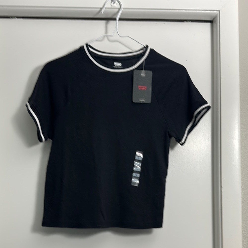 NWT Levi's Black Tee with White Accents